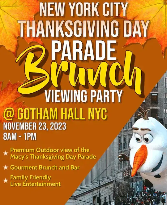 Macy's Thanksgiving Day Parade Viewing Brunch