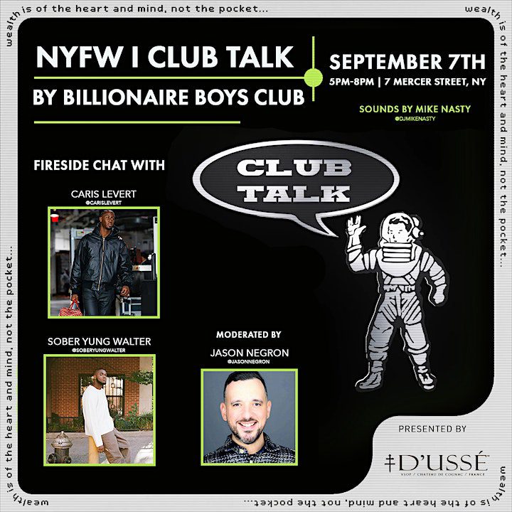 Billionaire Boys Club NYFW Club Talk
