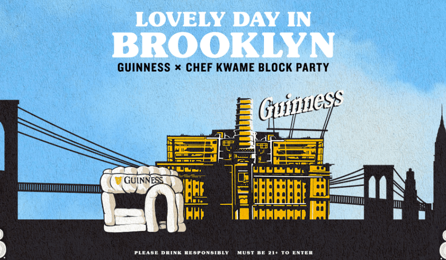 Lovely Day in Brooklyn Guinness x Chef Kwame Block Party