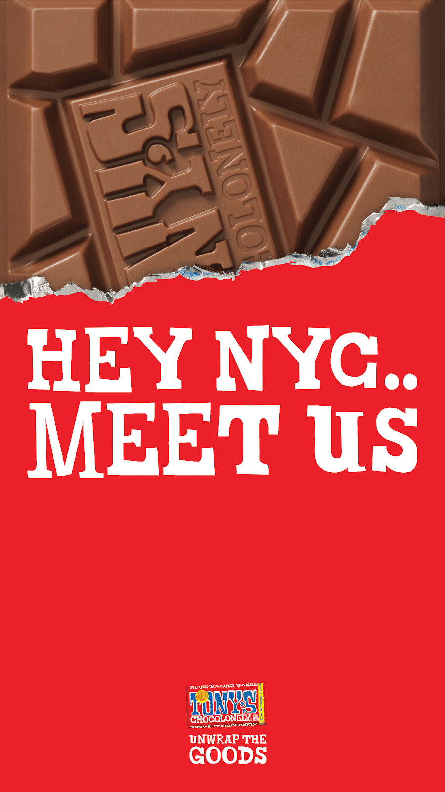 Tony’s Chocoloney 'Unwrap the Goods' Pop-up