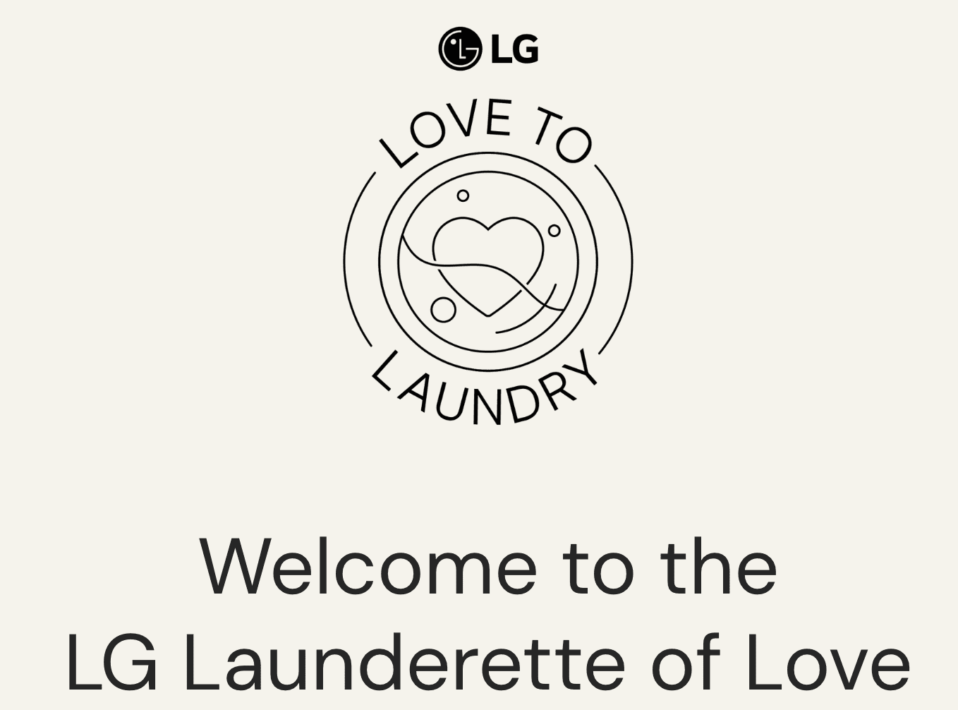 LG 'Launderette of Love' Pop-up