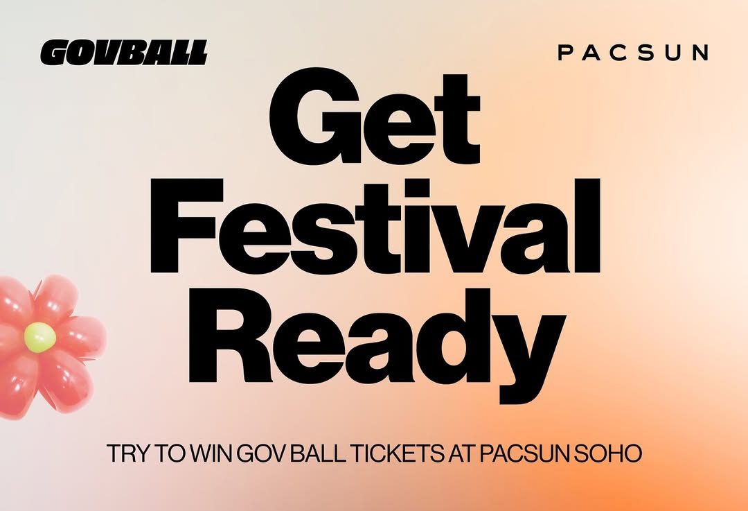 Pacsun x Govball 'Get Festival Ready' Pop-up