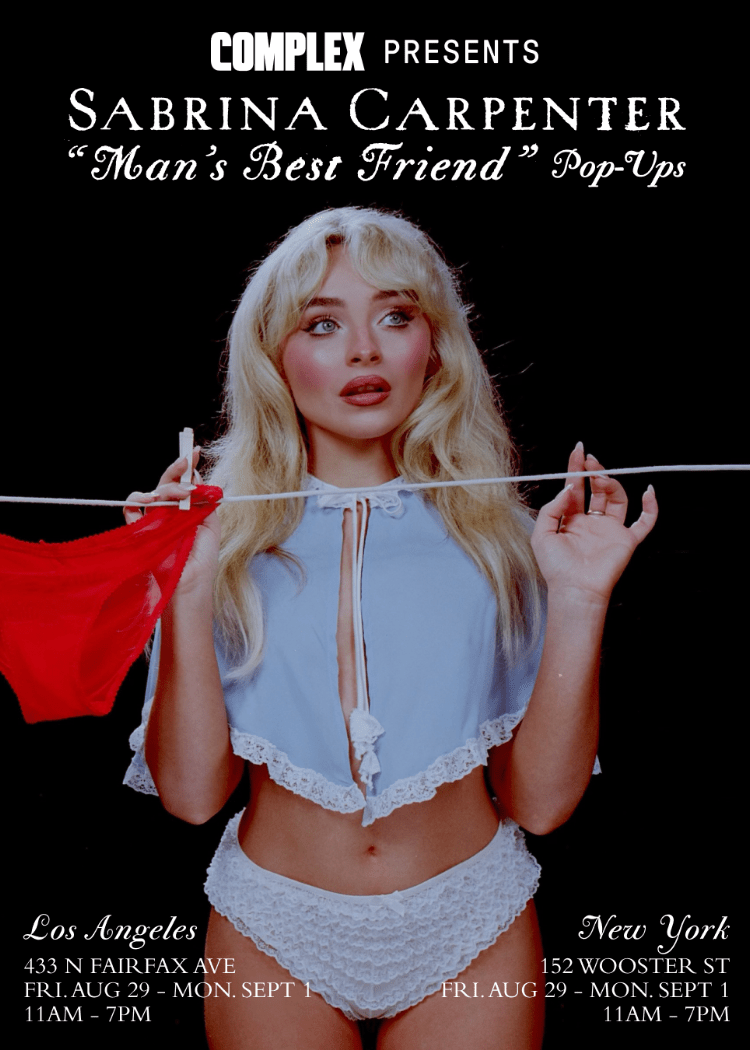 Complex Sabrina Carpenter 'Man's Best Friend' Pop-up