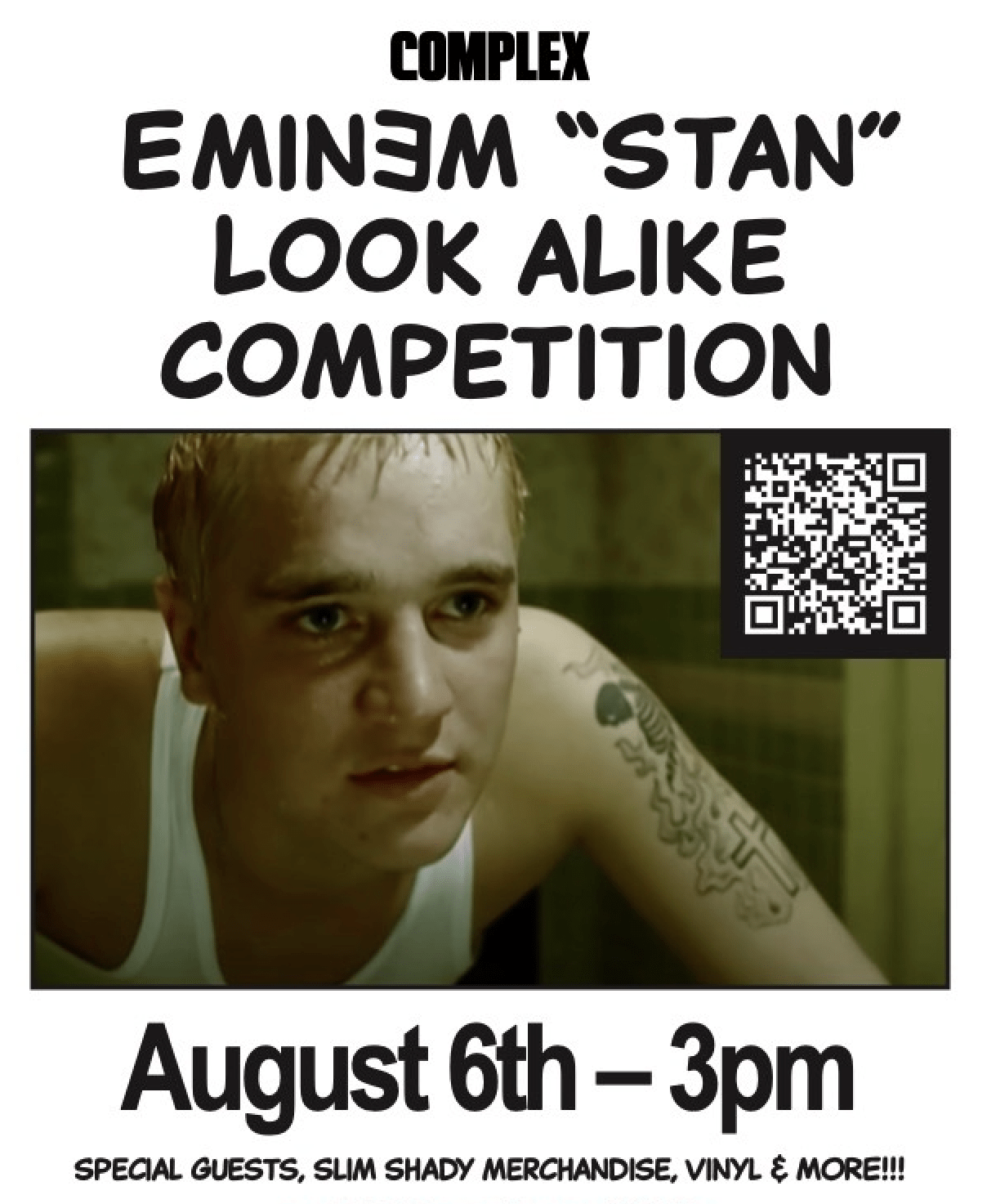EMINEM 'STANS' Pop-Up + Look-alike Contest
