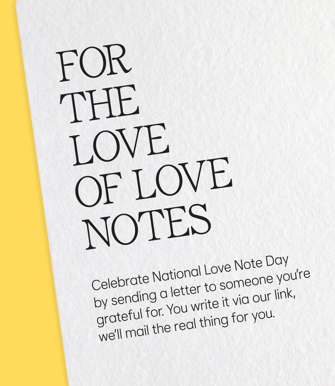 Bumble National Love Note Day Celebration Bumble National Love Note Day Celebration