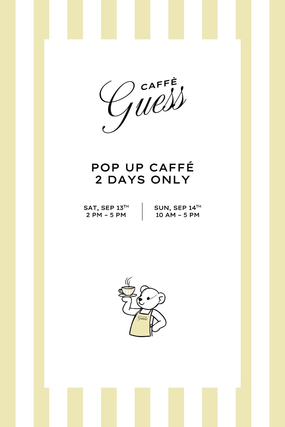 Caffè Guess Pop-up
