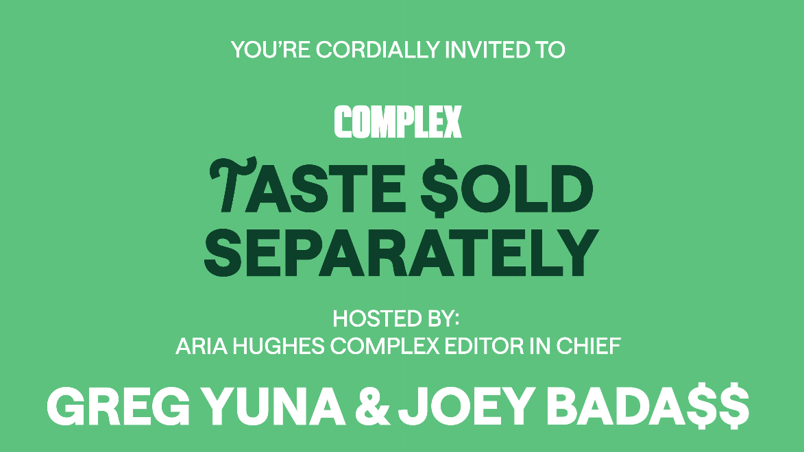 Complex Taste Sold Separately