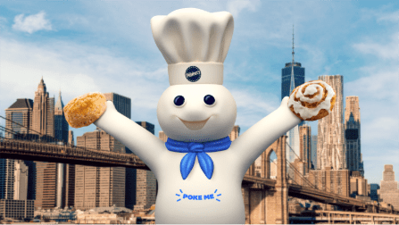 Pillsbury Doughboy Pop-up in Brooklyn Bridge Park