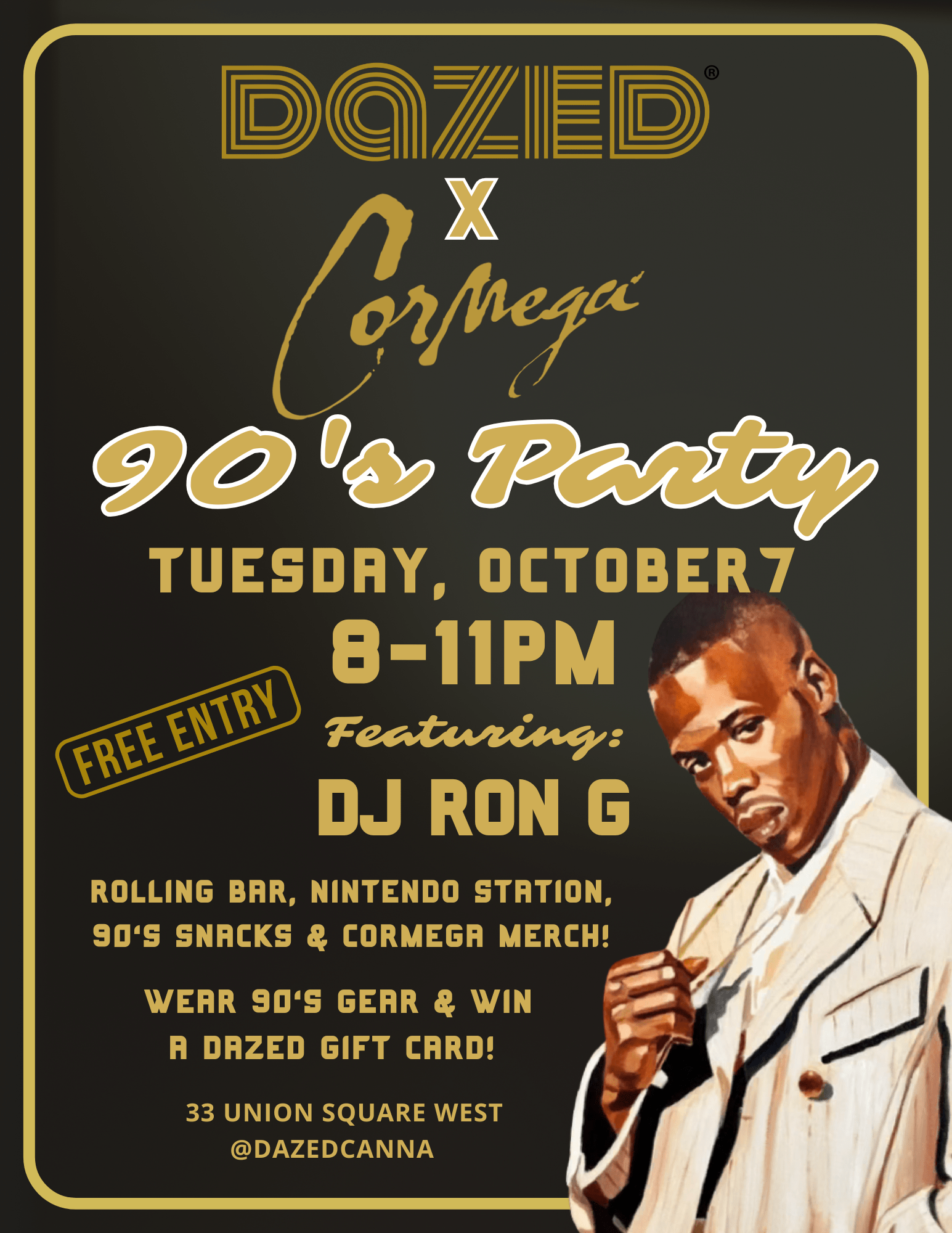 Dazed x Cormega 90's Party