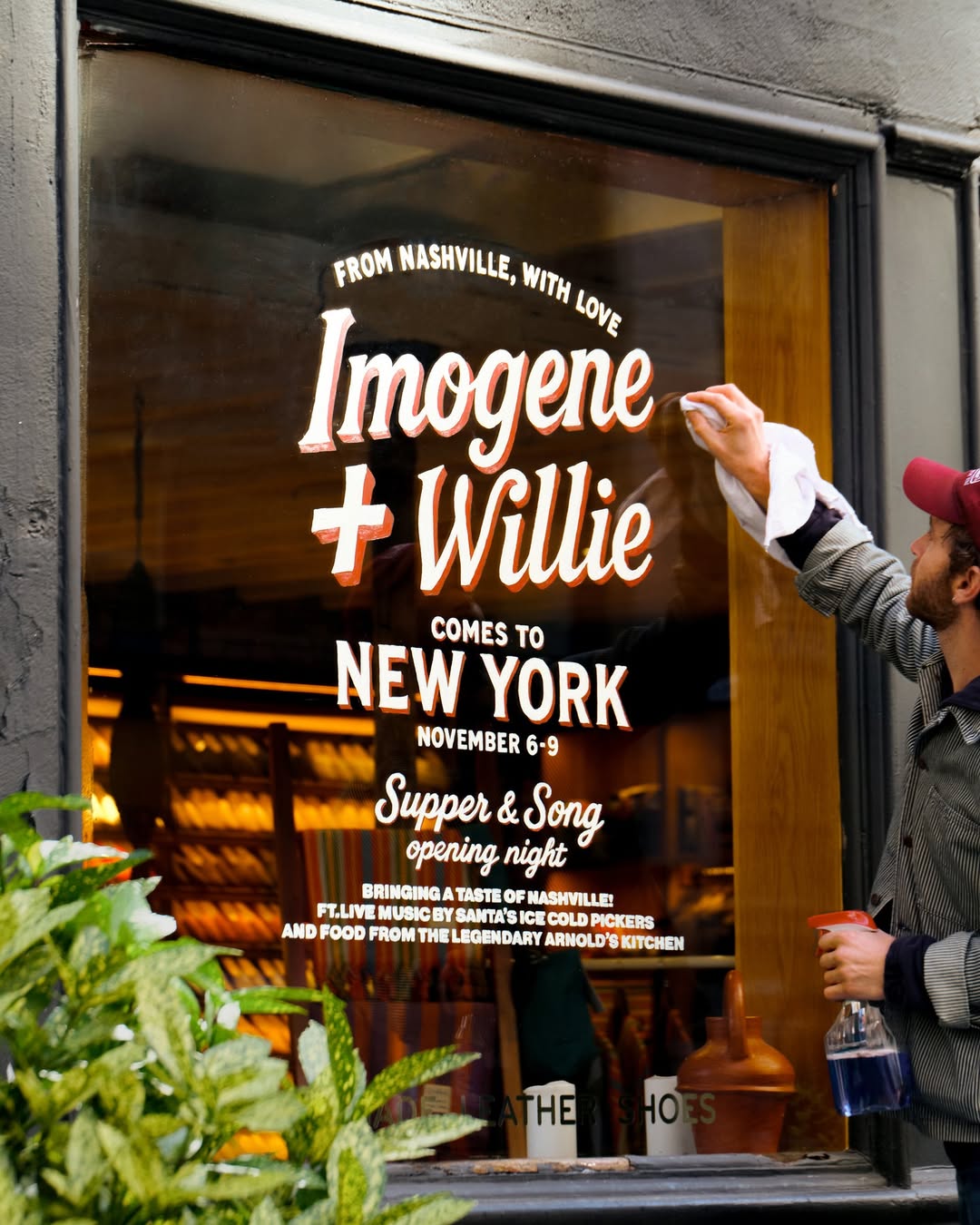 imogene + willie 'Supper & Song' Pop-up Opening Night