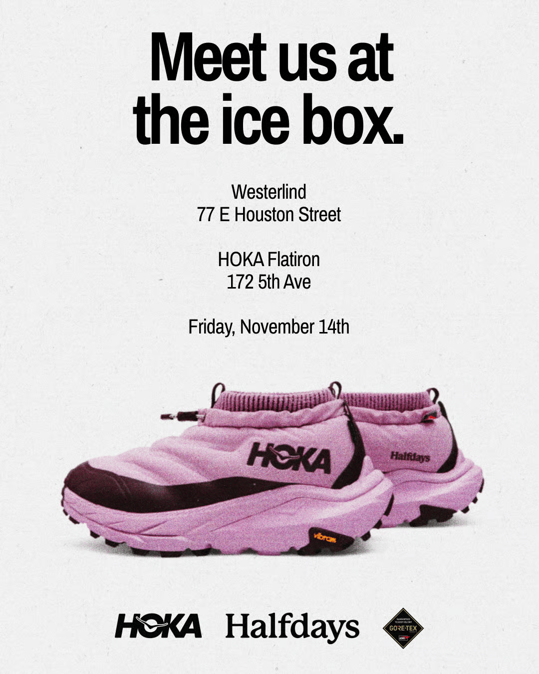 HOKA x Halfdays x GORE-TE Ice Box