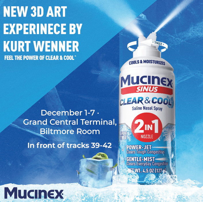 Mucinex Clear & Cool 3D Mural Experience