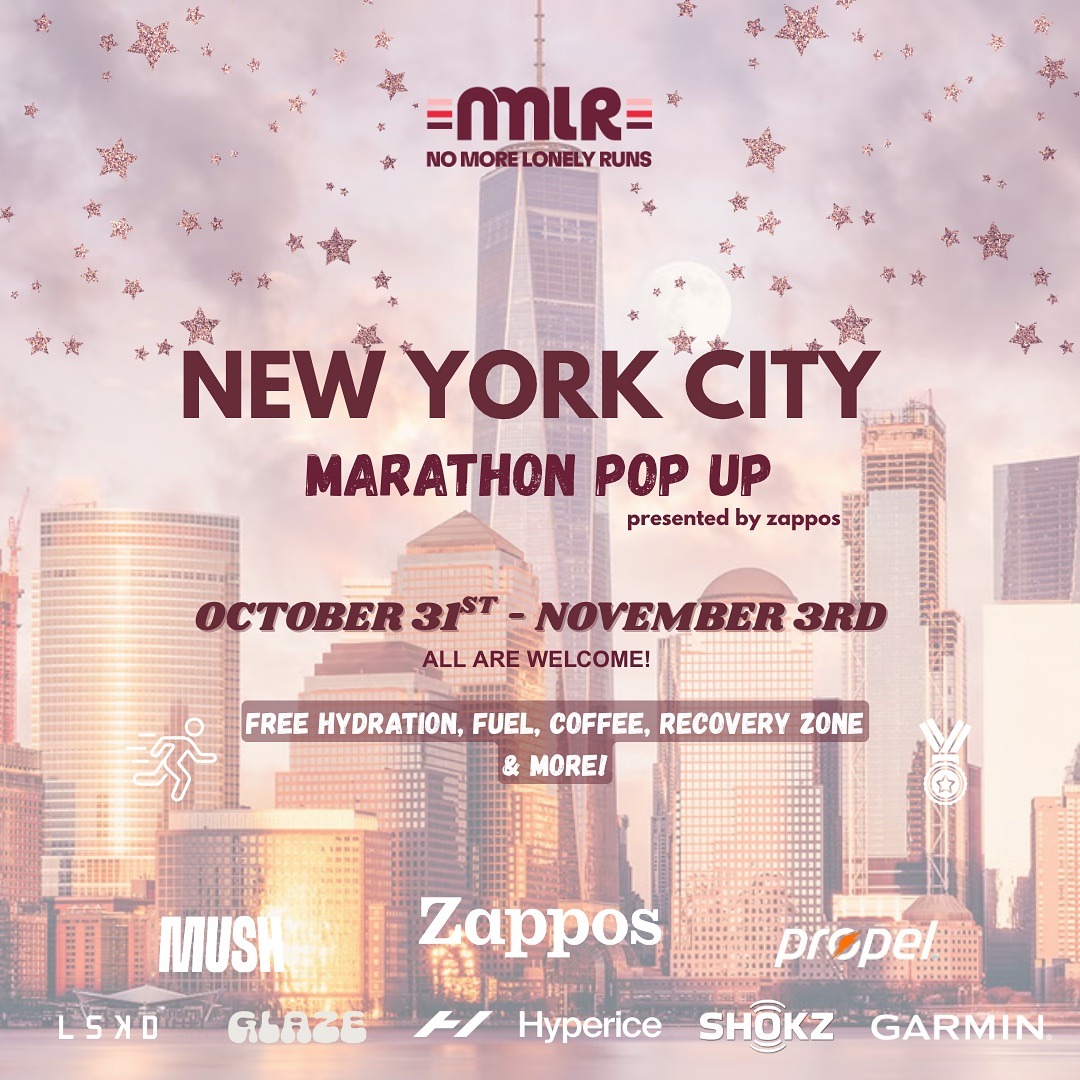 No More Lonely Runs NYC Marathon Pop-up