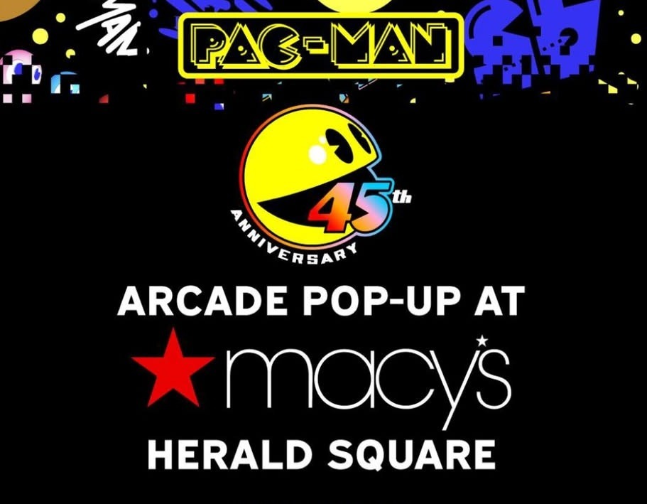 PAC-MAN 45th Anniversary Arcade pop-up