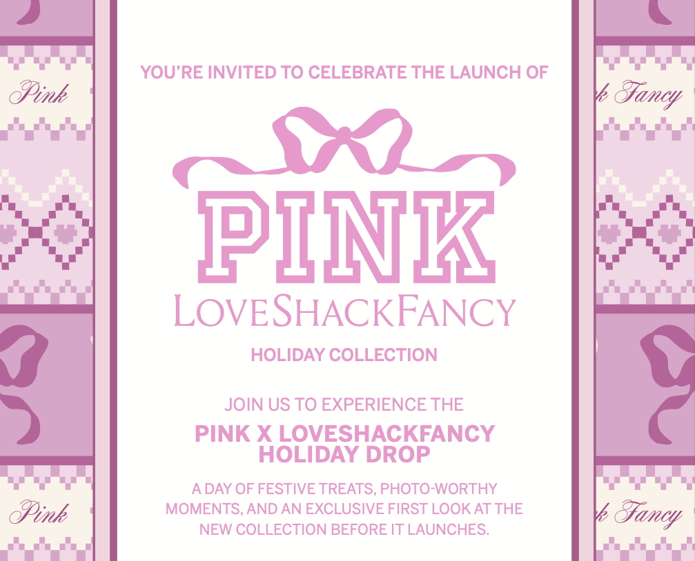 PINK x LoveShackFancy 'Holiday Drop' Pop-up