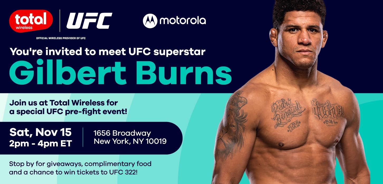 Total Wireless UFC Superstar Gilbert Burns Meet & Greet