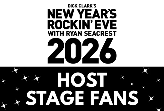 Dick Clark's New Year's Rockin' Eve with Ryan Seacrest 2026- Host Stage Fans
