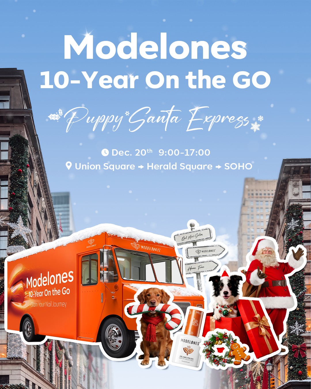 Modelones 10-Year On the Go Puppy Santa Express