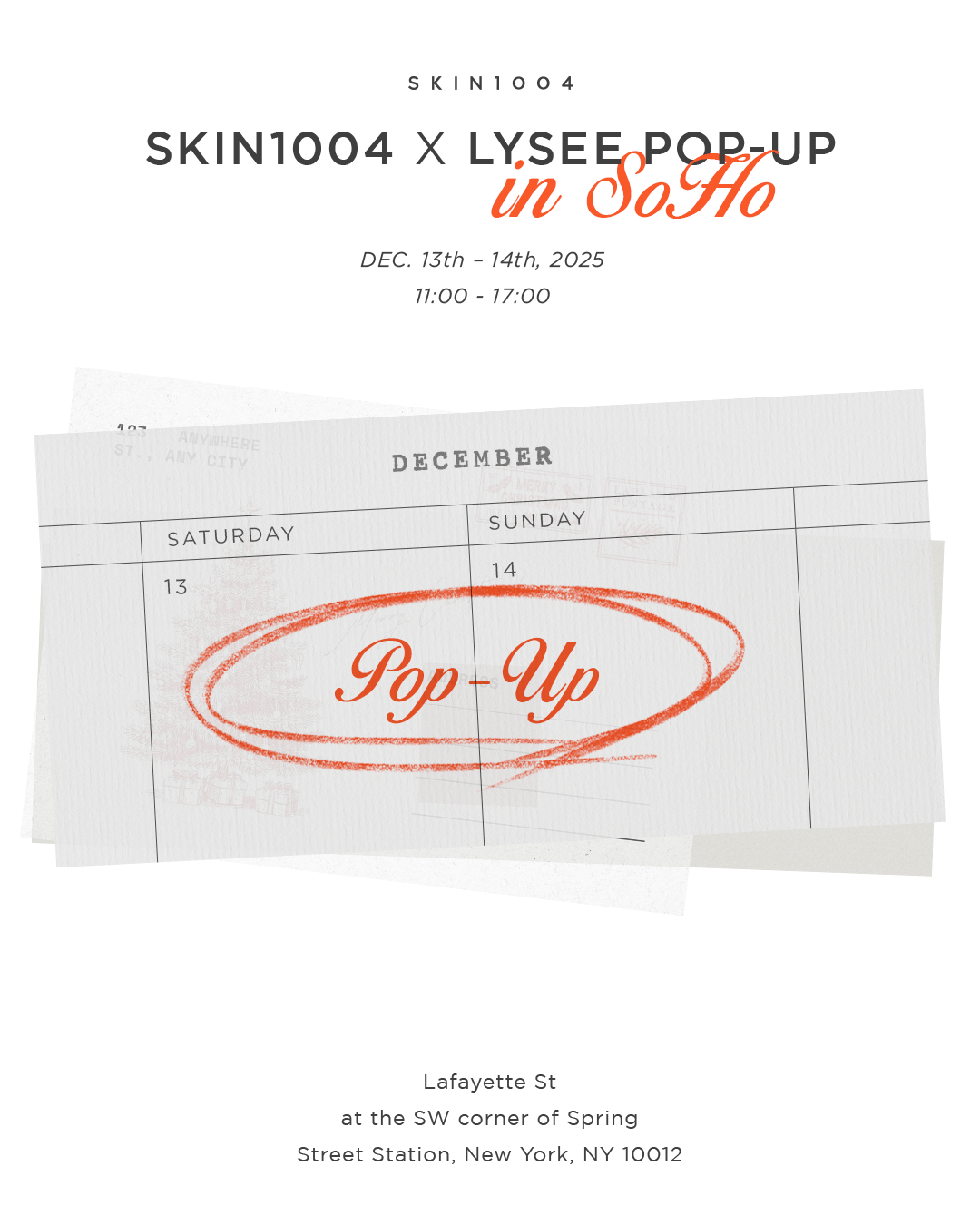 SKIN1004 x Lysée Pop-up