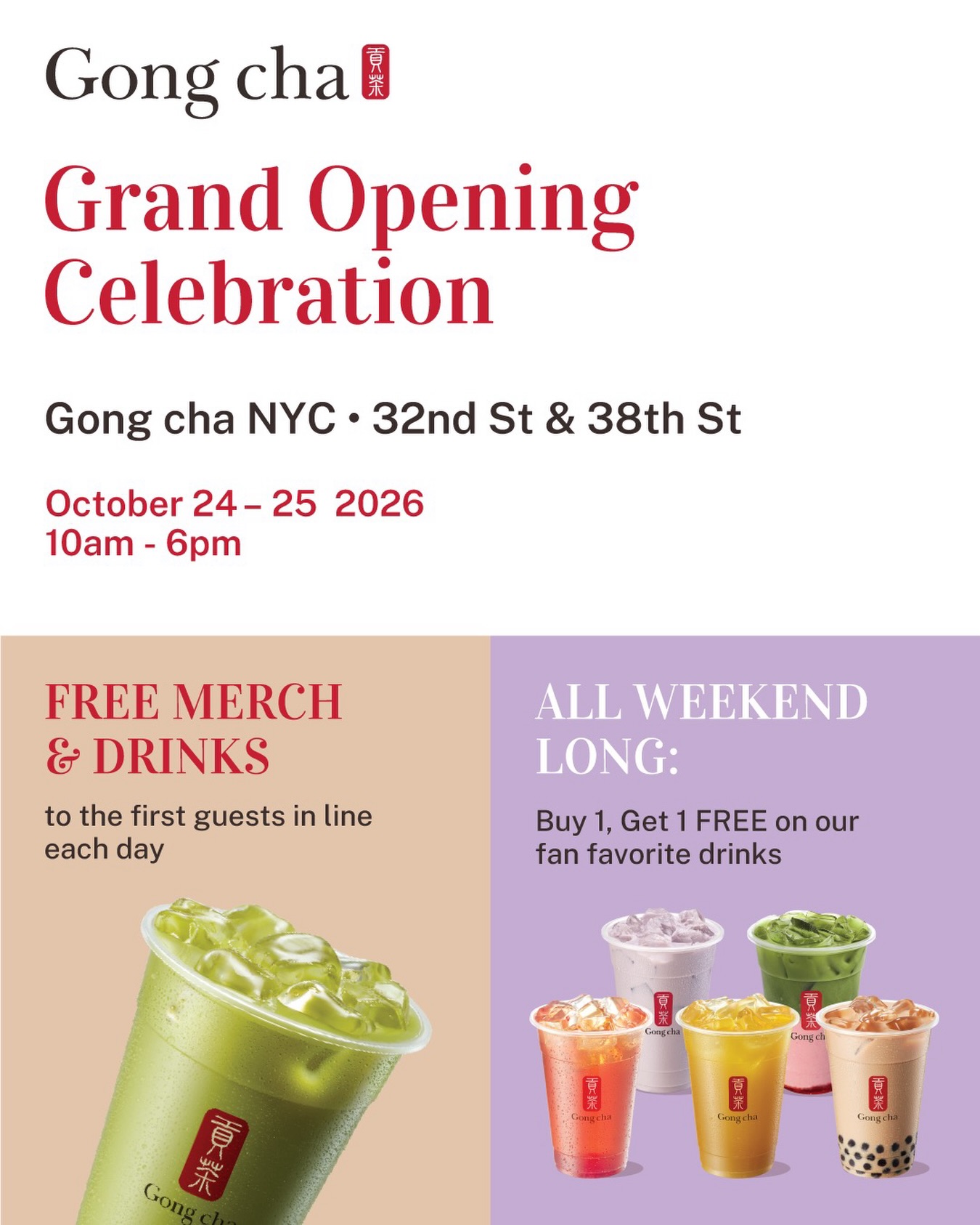 Gong cha Grand Opening